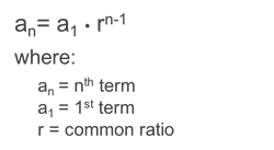 common ratio geometric sequence formula